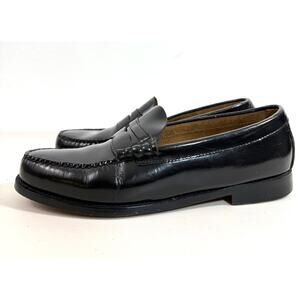 G.H. Bass Weejuns Larson Penny Loafers Black Leather Classic Men’s Sz 10 Slip On